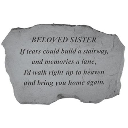 KAY BERRY INC Kay Berry- Inc. 97520 Beloved Sister-If Tears Could Build A Stairway - Memorial - 16 Inches x 10.5 Inches x 1.5 Inches 97520